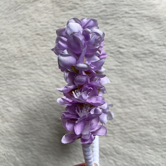 Pastel Purple Ombré Flower Blossom Headband - Picture 12 of 14